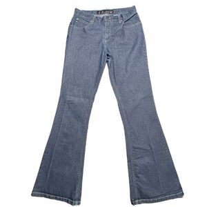 Mudd Jeans‎ Girls 11 (28x30) Distressed Hems Pants Bootcut Blue Cotton Blend